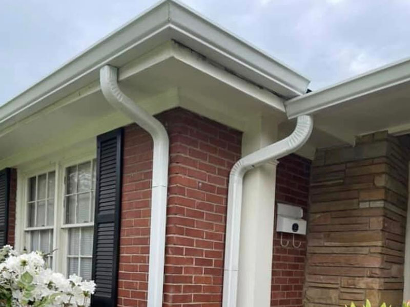 Professional Gutter Cleaning — Completed